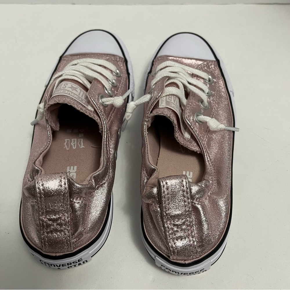 Converse Metallic Pink Sneakers - Picture 7 of 14